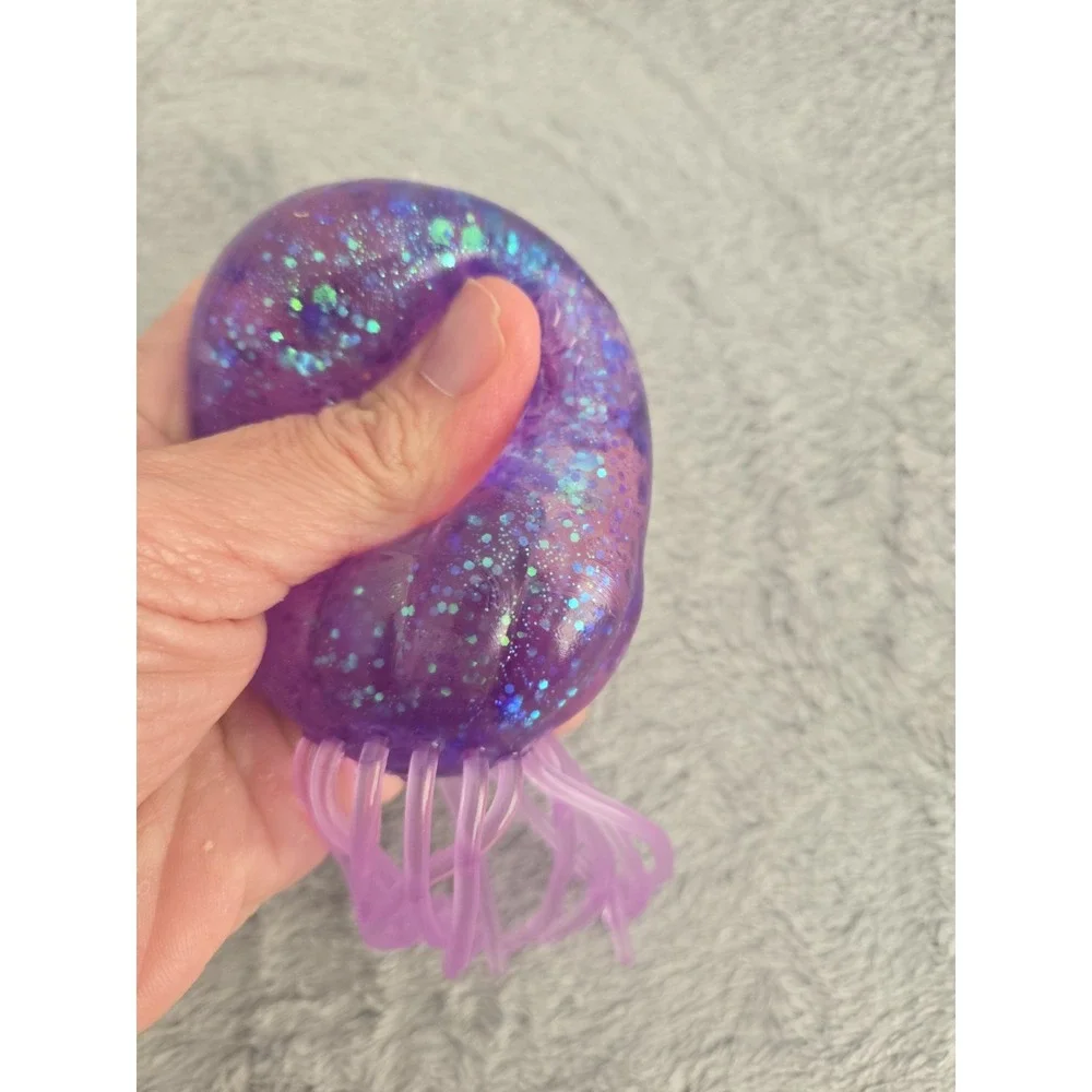 NeeDoh Jelly Squish Jellyfish (DUPE) Fidget Sensory Stress  Squishy Lot Of 3